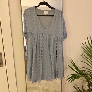 Baby blue Babydoll Dress